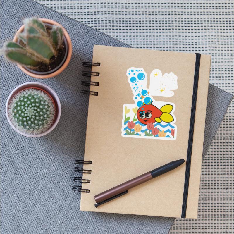 Fish Swimming in Pure Nature Water