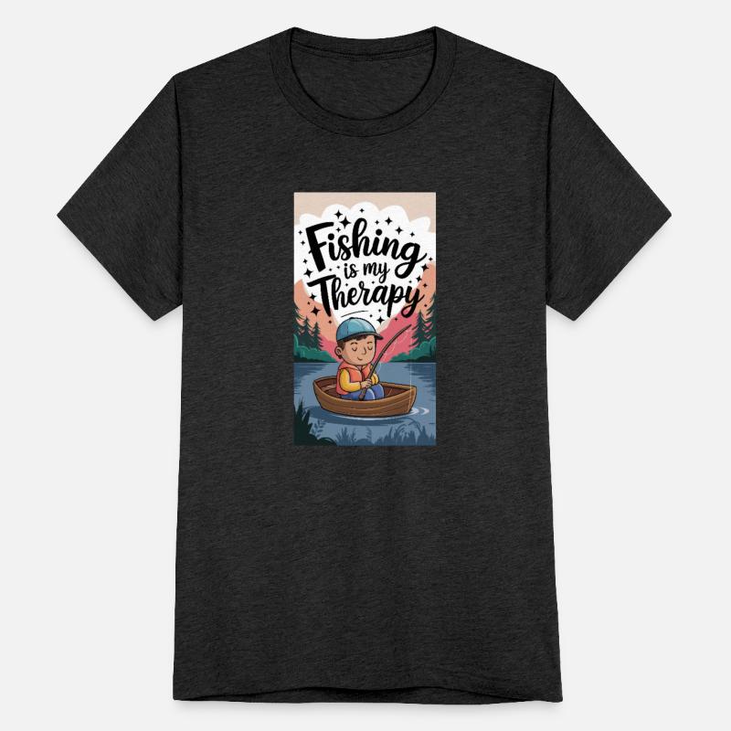 Fishing Is My Therapy – Relaxing Fishing Artwork