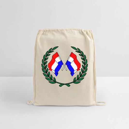 Flags Netherlands in laurel wreath