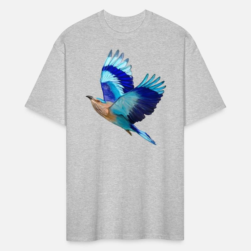 Flying Blue Indian Roller Bird