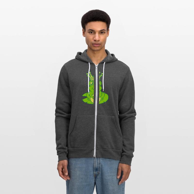 frog king sitting water lily