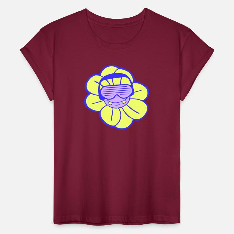 Funny Cool DJ Little Flower Happy Cute Summer Face