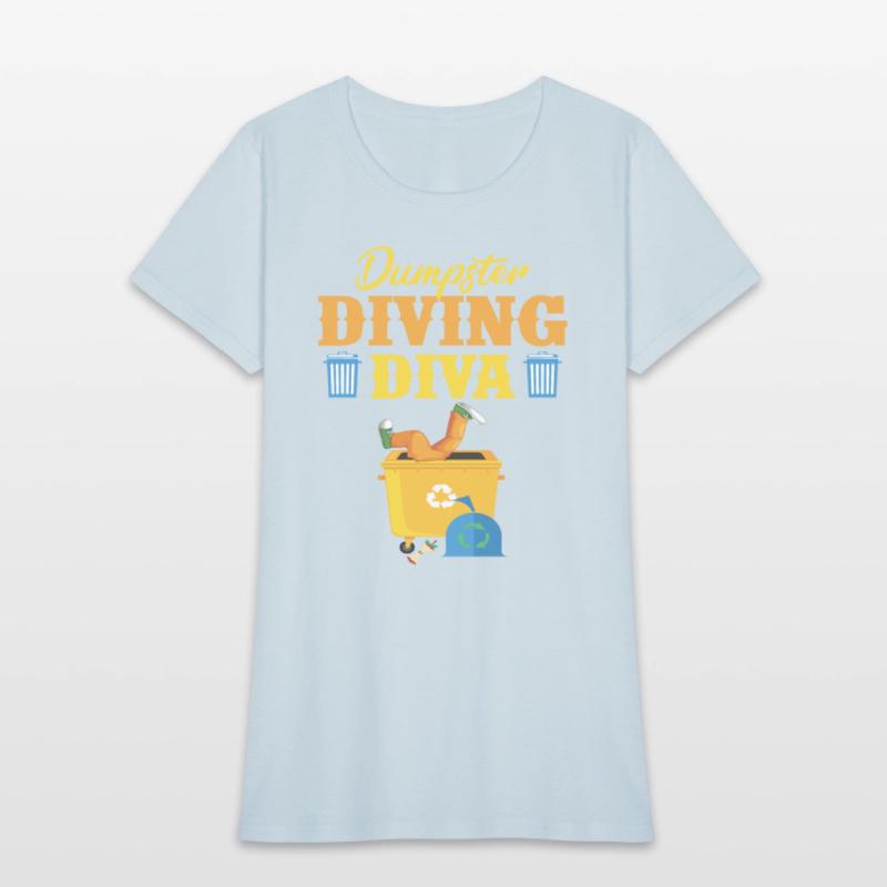 Funny Dumpster Diving Diva Trash Lover