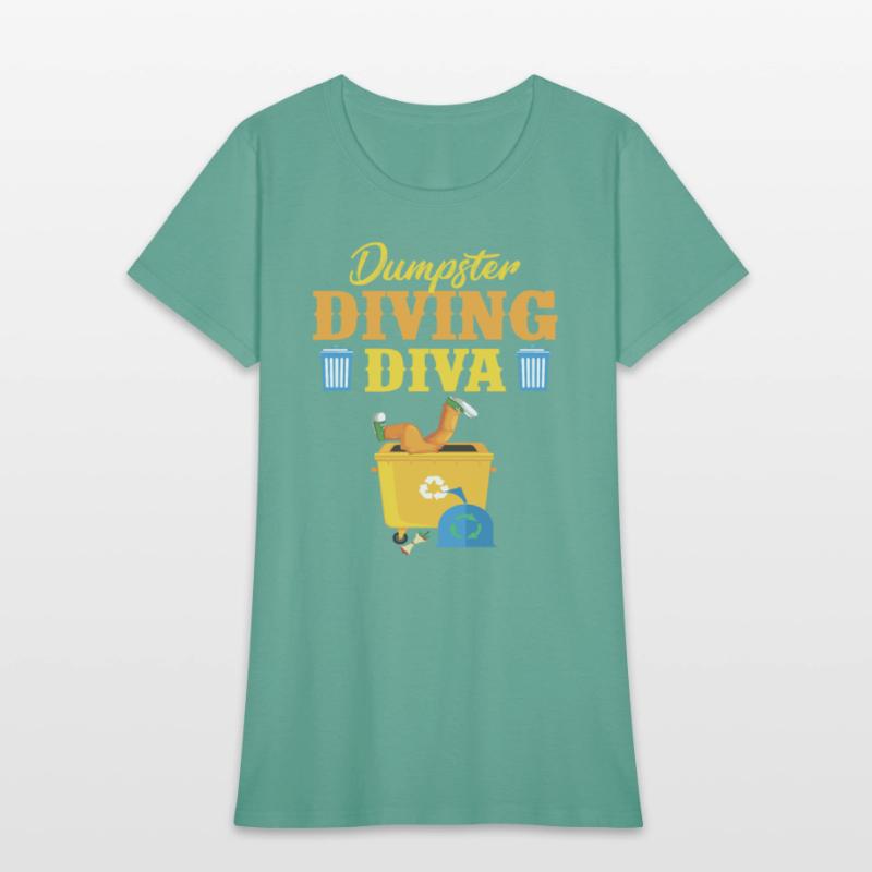 Funny Dumpster Diving Diva Trash Lover