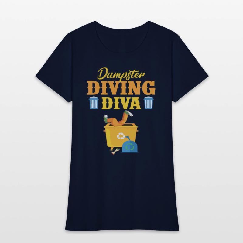 Funny Dumpster Diving Diva Trash Lover