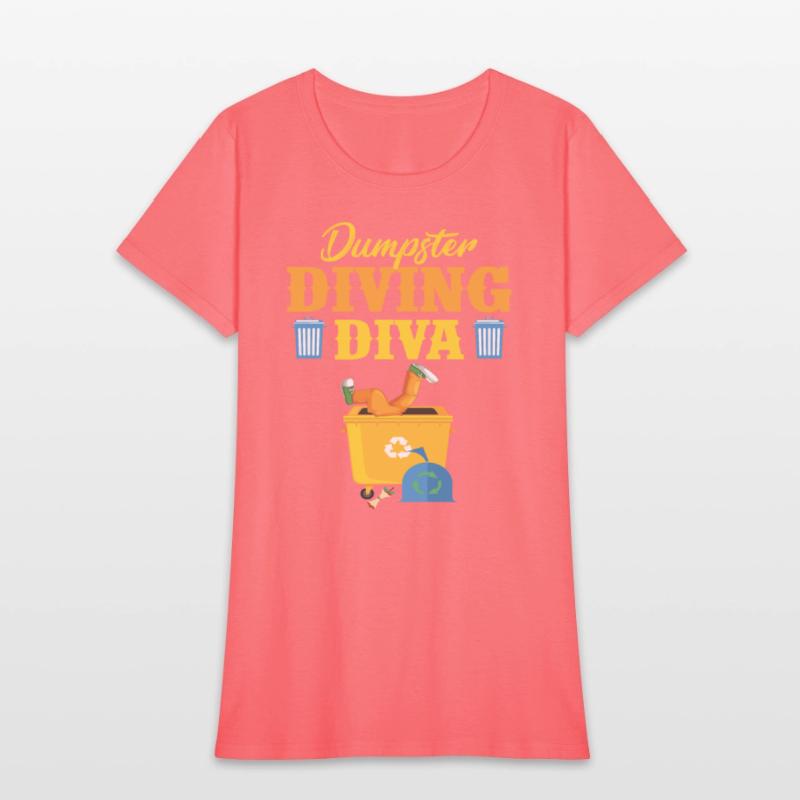 Funny Dumpster Diving Diva Trash Lover