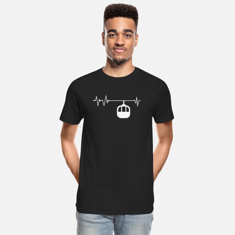 Funny Gondola Lift Heartbeat Apparel Cable Car