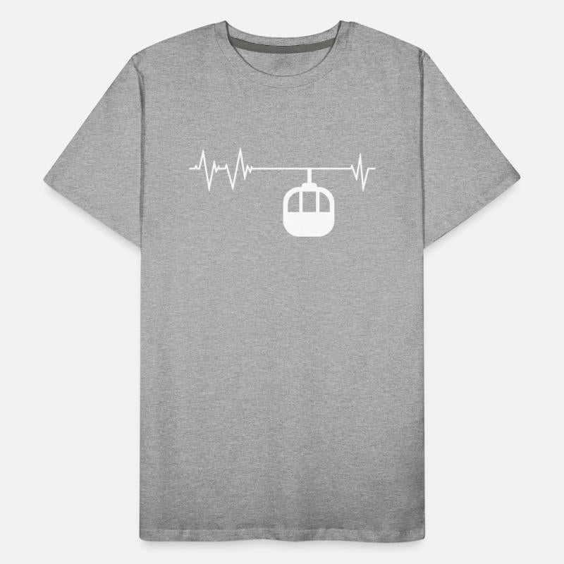 Funny Gondola Lift Heartbeat Apparel Cable Car