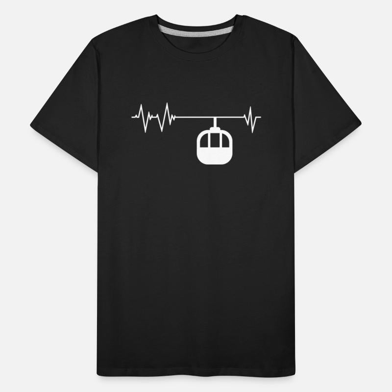 Funny Gondola Lift Heartbeat Apparel Cable Car