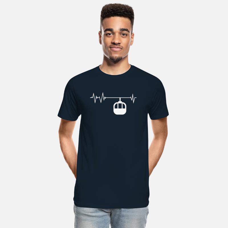 Funny Gondola Lift Heartbeat Apparel Cable Car