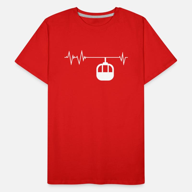 Funny Gondola Lift Heartbeat Apparel Cable Car