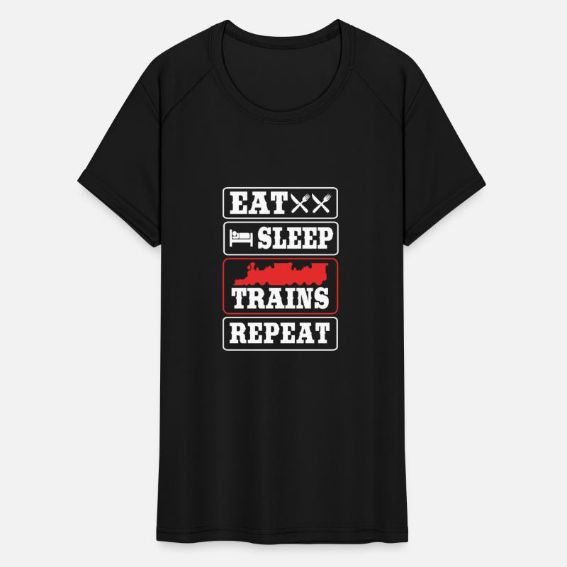 Funny Model Train Eat Sleep Train Repeat