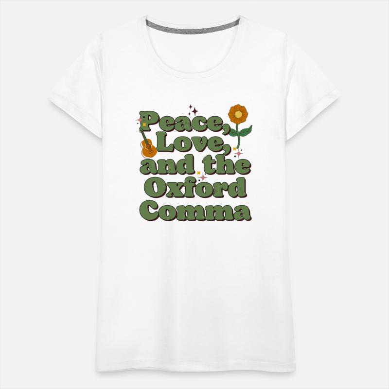 Funny Oxford Comma Peace Love and the Oxford Comma
