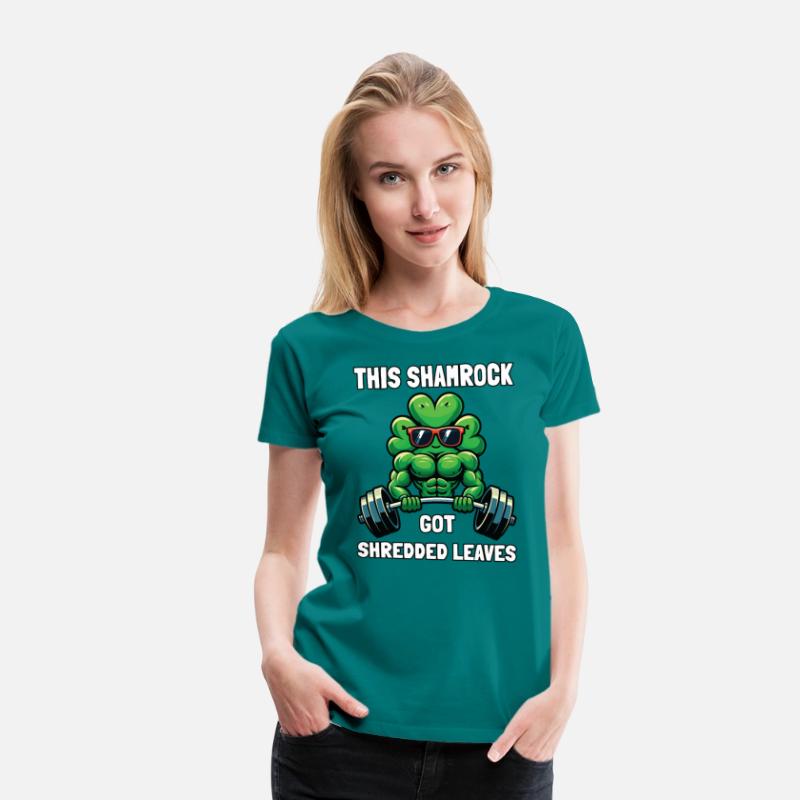 Funny Shamrock Weightlifting Bodybuilding St Patri