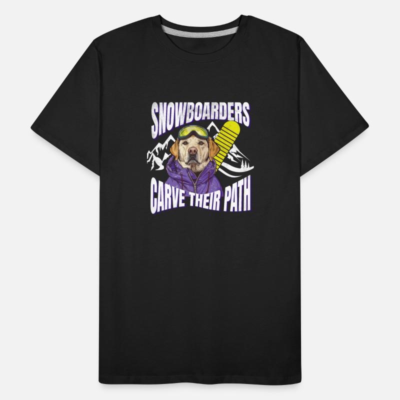 Funny Snowboarders Carve Their Path Winter Sports