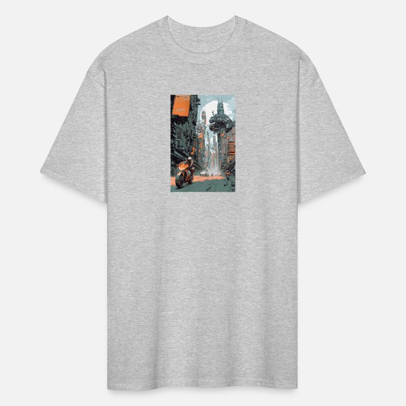 Futuristic Bike Run Through Neon City