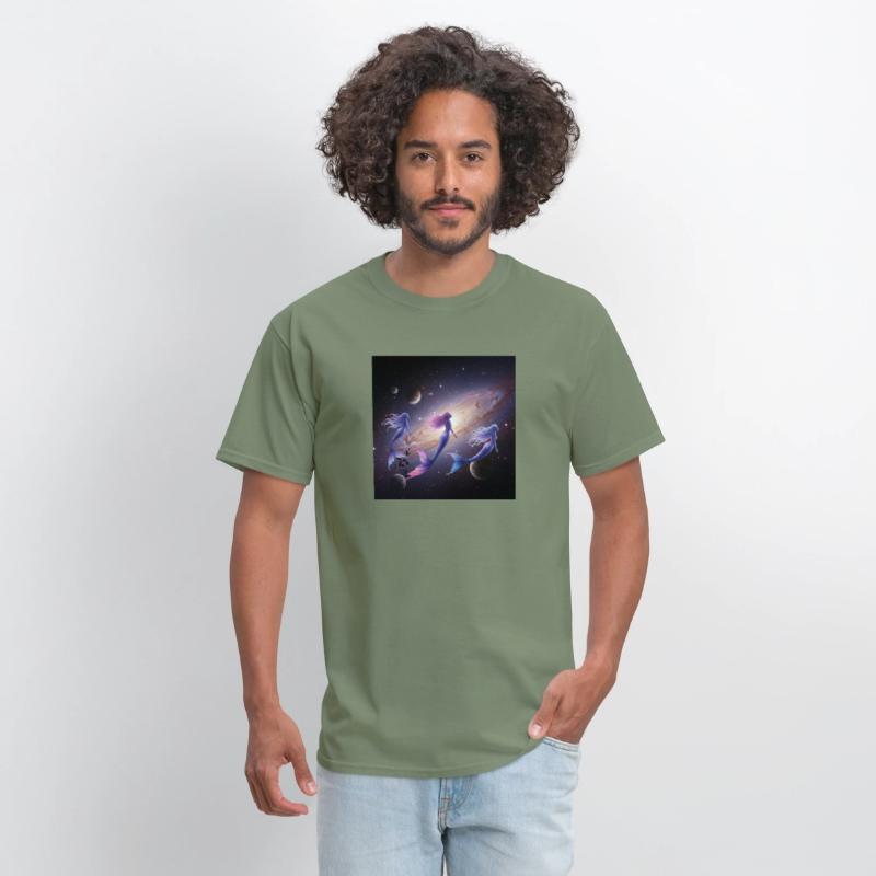 Galactic Mermaid Nebula T-Shirt