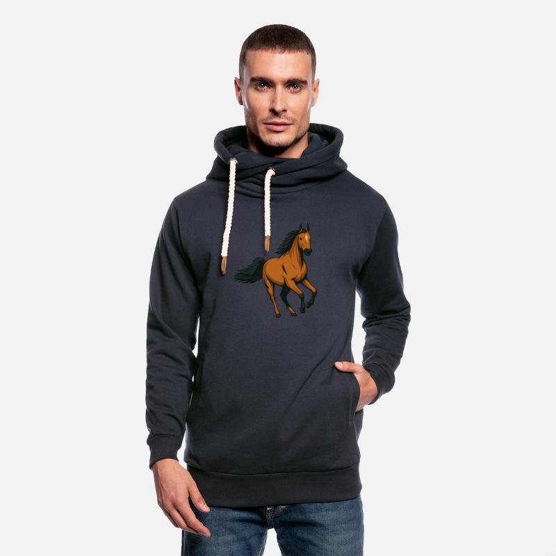 Galloping Chestnut Stallion