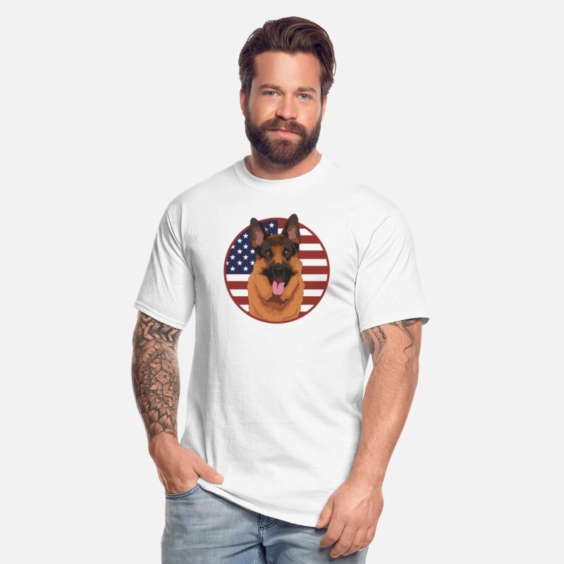 German Shepherd US Flag Dog Owner