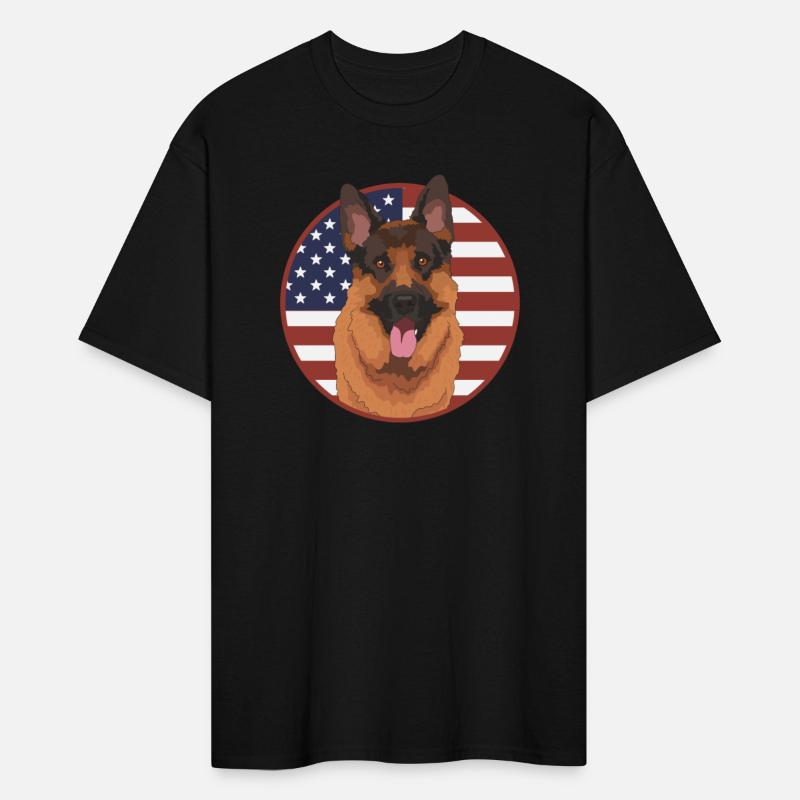 German Shepherd US Flag Dog Owner