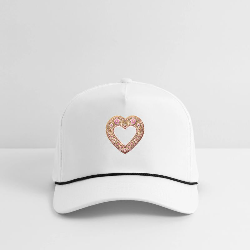 Gingerbread heart frame Tradition and love united