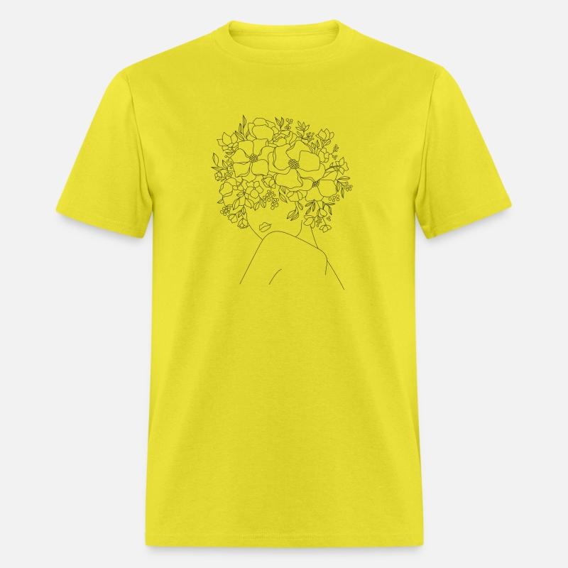 Girl with flower's head