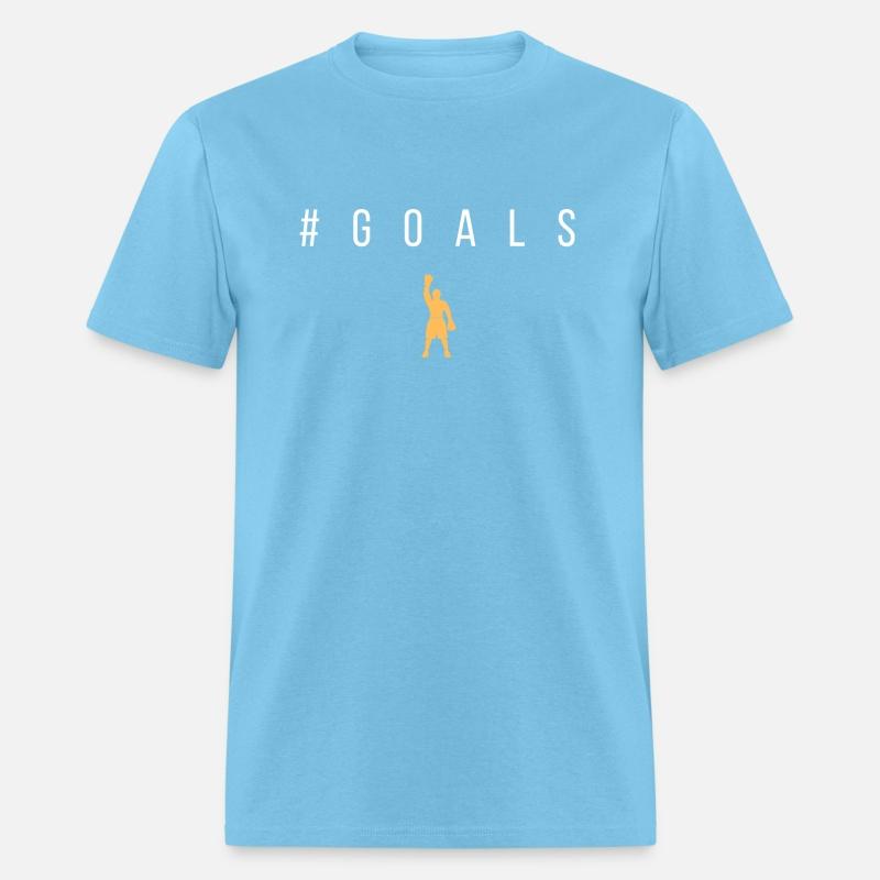 Goals - White Text with Male Boxer Graphic in Gold