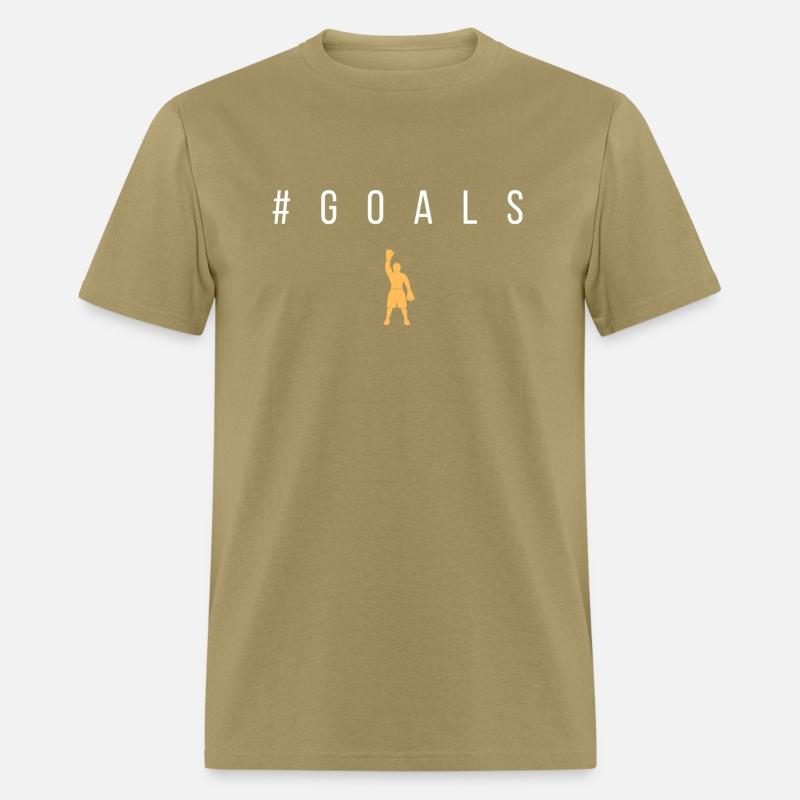 Goals - White Text with Male Boxer Graphic in Gold