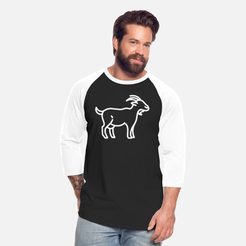 Goat Animal Badge Patch Line Icon Outline