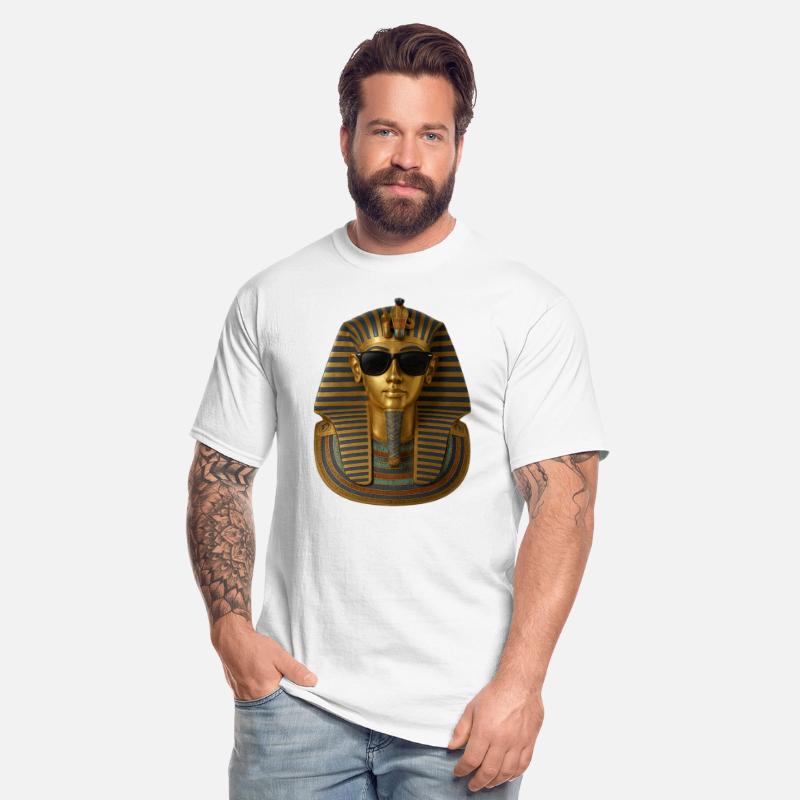 Golden Pharaoh Mask with Sunglasses