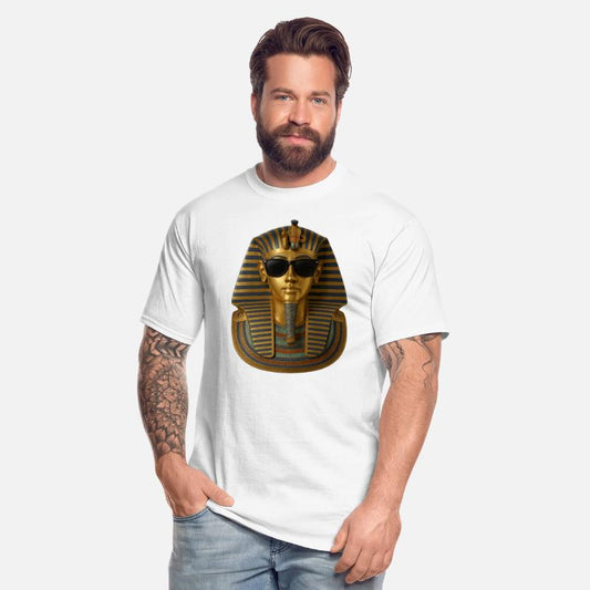 Golden Pharaoh Mask with Sunglasses