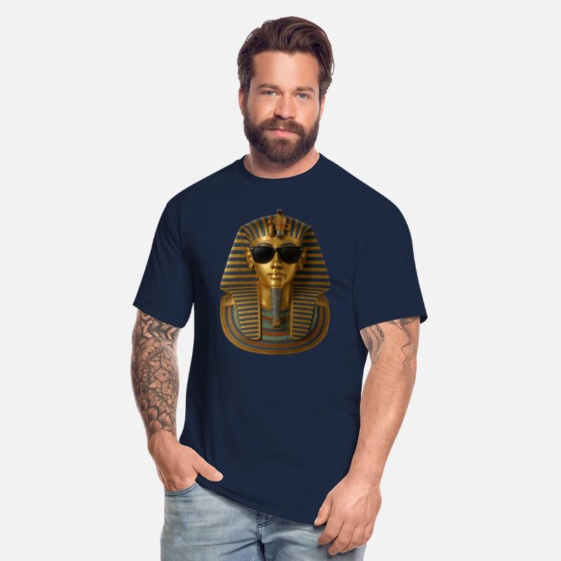 Golden Pharaoh Mask with Sunglasses