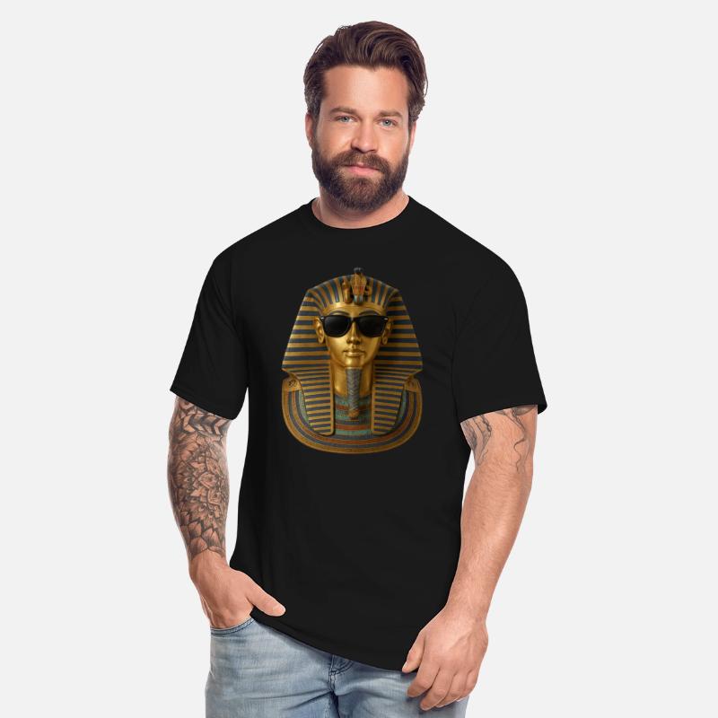 Golden Pharaoh Mask with Sunglasses