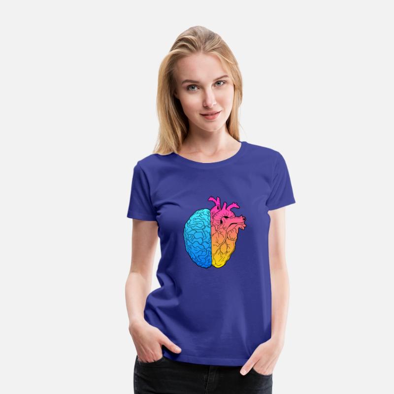 Gradient Heart mixed with a Brain