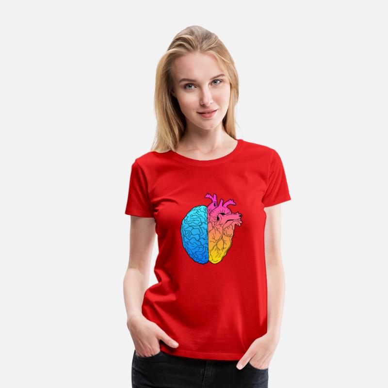 Gradient Heart mixed with a Brain