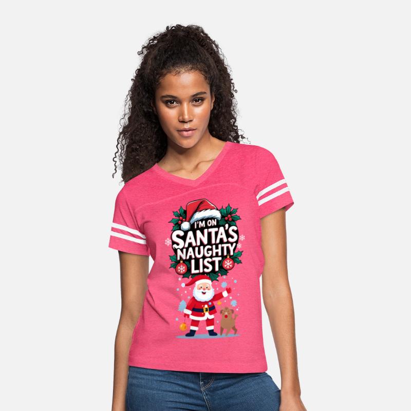 Santa Naughty List Holiday Shirt