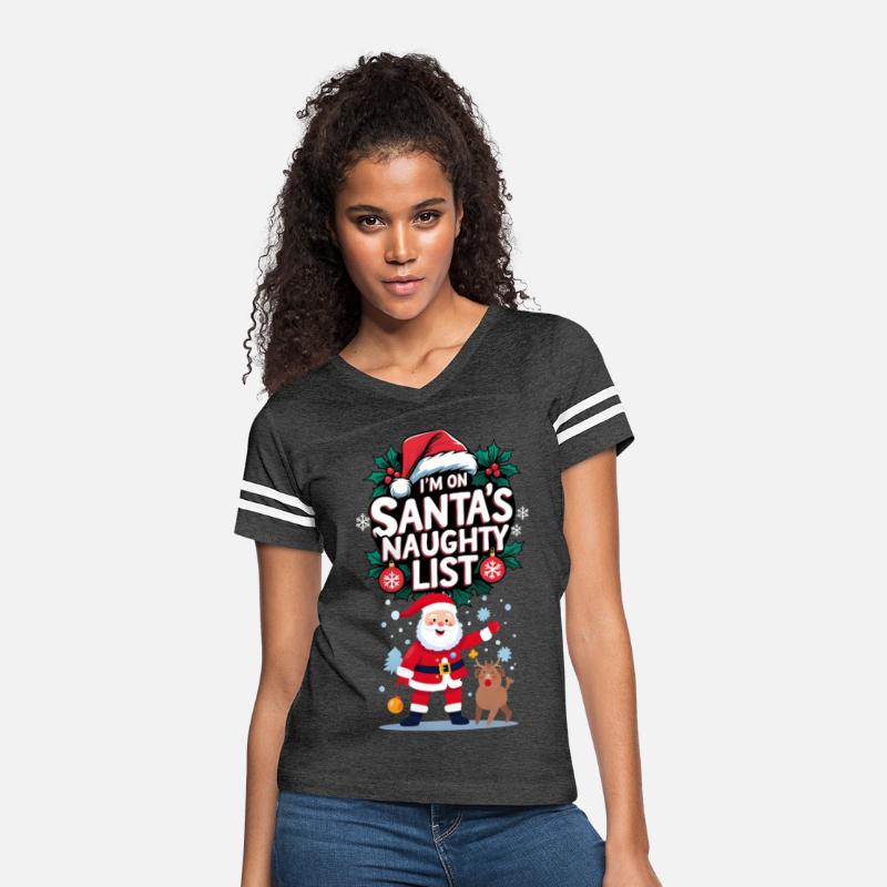 Santa Naughty List Holiday Shirt