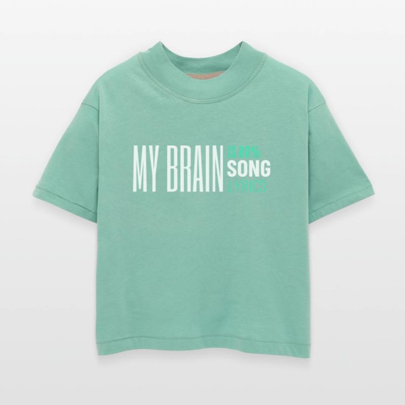 my brain is 80 song lyrics music tee