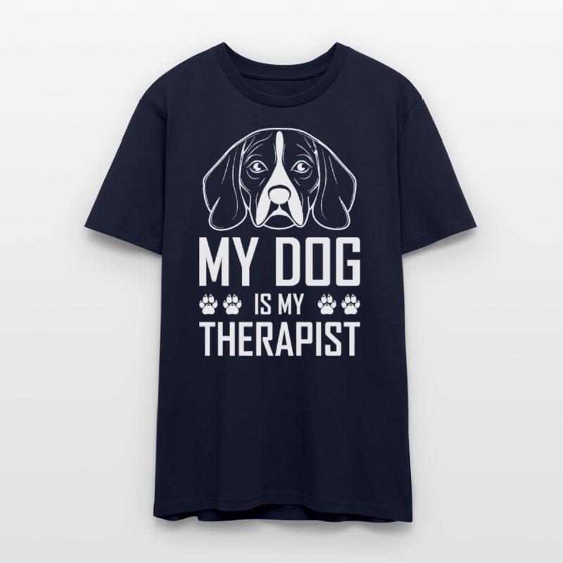 My Dog is My Therapist Beagle Tshirt