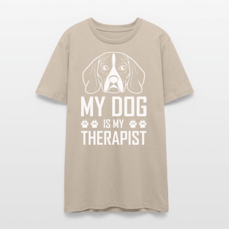 My Dog is My Therapist Beagle Tshirt