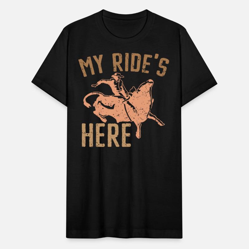 My Ride's Here Bull Rider Rodeo Bull Riding