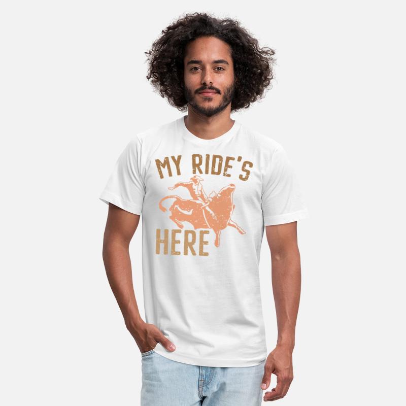My Ride's Here Bull Rider Rodeo Bull Riding