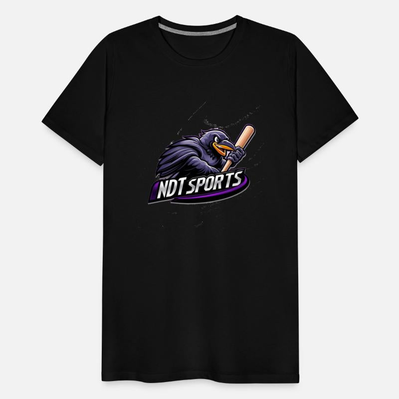 NDT Sports Raven Mascot logo