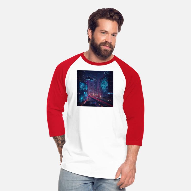 Neon cyberpunk city digital dreamer for men