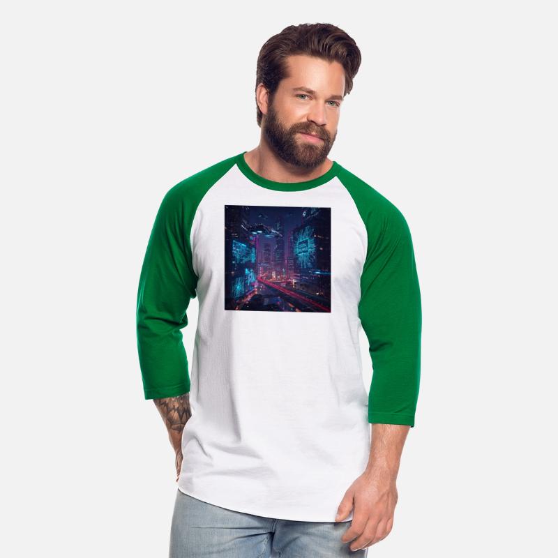 Neon cyberpunk city digital dreamer for men