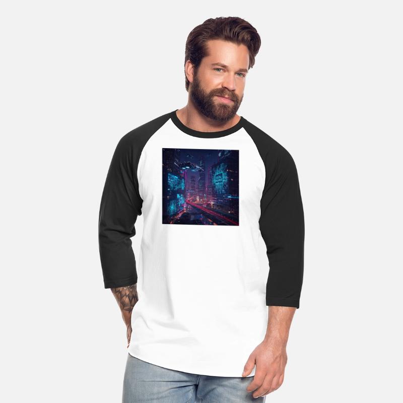 Neon cyberpunk city digital dreamer for men