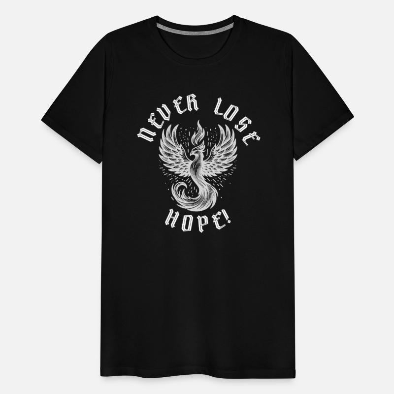 Never Lose Hope Phoenix Inspirational Gothic Shirt