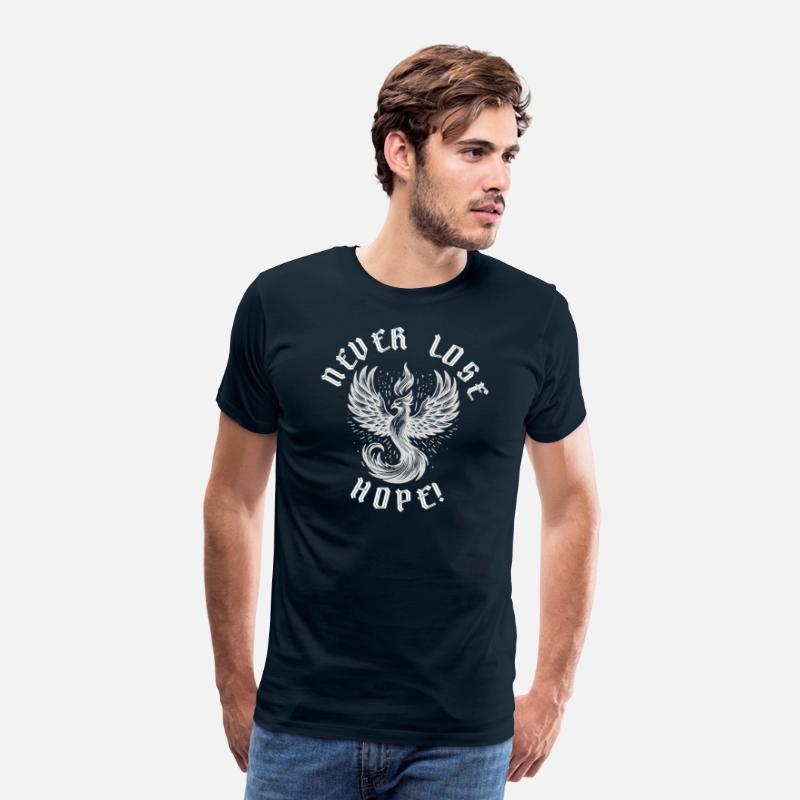 Never Lose Hope Phoenix Inspirational Gothic Shirt