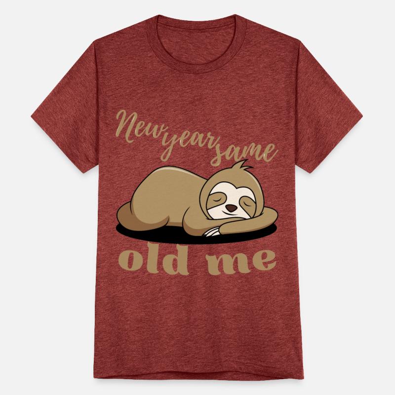 New Year Same Old Me Lazy Sloth Uglu Christmas