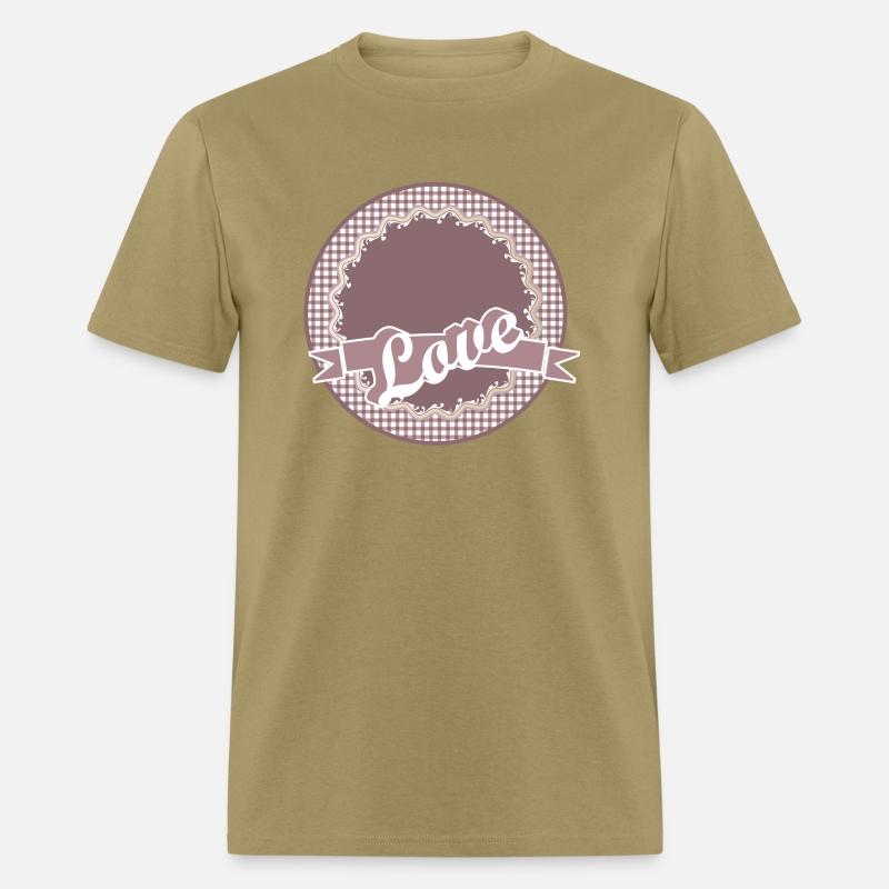 nostalgic label in old pink with lots of love